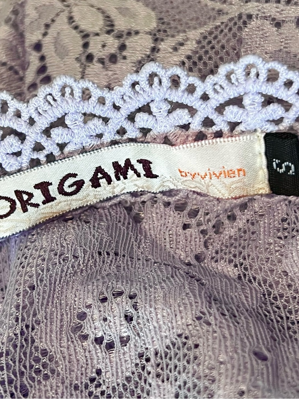 Lavender Floral Lace Sequin-Panel Duster Vest - Picture 2 of 5